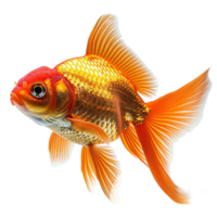 AI generated Goldfish isolated on transparent background png