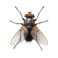 ai gerado mosca isolado em transparente fundo png