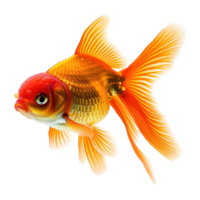 AI generated Goldfish isolated on transparent background png