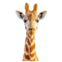ai gegenereerd giraffe geïsoleerd Aan transparant achtergrond png