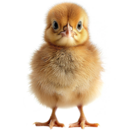 ai genererad söt liten kyckling isolerat på transparent bakgrund png