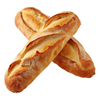 ai genererad franska baguette isolerat på transparent bakgrund png