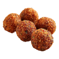 AI generated Falafel ball with parsley and spices isolated on transparent background png