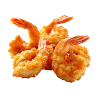 AI generated Fried shrimp isolated on transparent background png