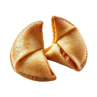 AI generated Homemade fortune cookie isolated on transparent background png