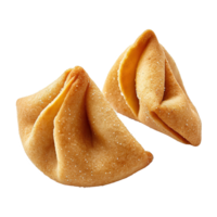 AI generated Homemade fortune cookie isolated on transparent background png