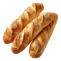 ai genererad franska baguette isolerat på transparent bakgrund png