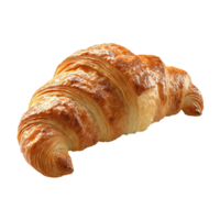 ai generiert Croissant isoliert auf transparent Hintergrund png