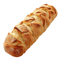 AI generated French baguette isolated on transparent background png