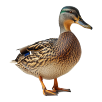 AI generated Realistic duck isolated on transparent background png