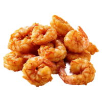 AI generated Fried shrimp isolated on transparent background png