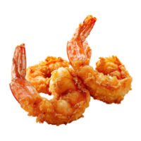 AI generated Fried shrimp isolated on transparent background png