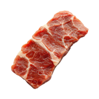 AI generated Raw beef steak isolated on transparent background png