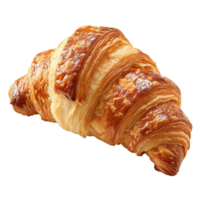 ai generiert Croissant isoliert auf transparent Hintergrund png