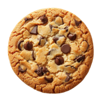 ai généré Chocolat puce biscuit isolé sur transparent Contexte png