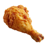 AI generated Fried chicken drumstick isolated on transparent background png