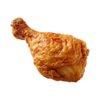 AI generated Fried chicken drumstick isolated on transparent background png