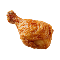 ai generado frito pollo palillo de tambor aislado en transparente antecedentes png