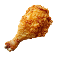 ai generado frito pollo palillo de tambor aislado en transparente antecedentes png