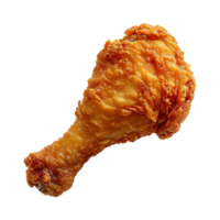 AI generated Fried chicken drumstick isolated on transparent background png