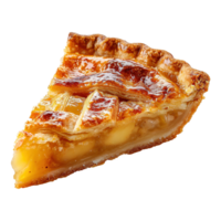 ai generiert Apfel Kuchen isoliert auf transparent Hintergrund png