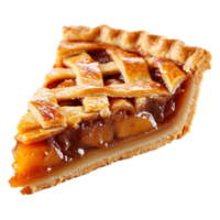 AI generated Apple pie isolated on transparent background png