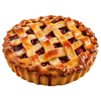 AI generated Apple pie isolated on transparent background png