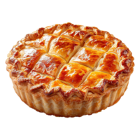 AI generated Apple pie isolated on transparent background png