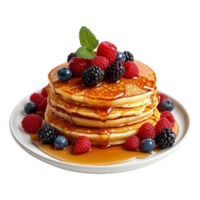 AI generated Pancake isolated on transparent background png