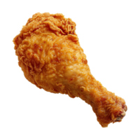 AI generated Fried chicken drumstick isolated on transparent background png