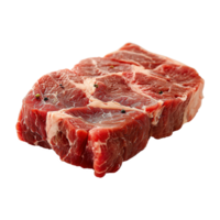 AI generated Raw beef steak isolated on transparent background png