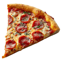 AI generated Pizza slice isolated on transparent background png