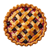 AI generated Apple pie isolated on transparent background png