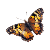 ai generiert bunt Schmetterling isoliert auf transparent Hintergrund png