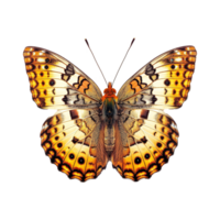 ai gerado colorida borboleta isolado em transparente fundo png