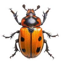 AI generated Beetle isolated on transparent background png