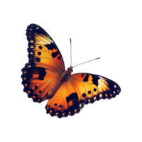 ai generado vistoso mariposa aislado en transparente antecedentes png