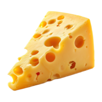 AI generated Cheese slice isolated on transparent background png