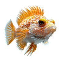 AI generated Blowfish isolated on transparent background png