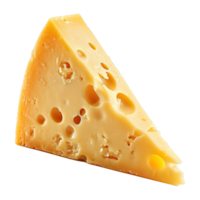 AI generated Cheese slice isolated on transparent background png