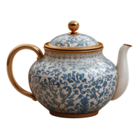 AI generated Ceramic teapot isolated on transparent background png