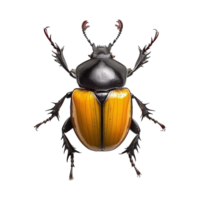 AI generated Beetle isolated on transparent background png