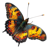 ai gerado colorida borboleta isolado em transparente fundo png