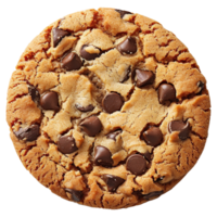 ai généré Chocolat puce biscuit isolé sur transparent Contexte png
