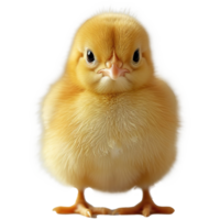 ai généré mignonne peu poulet isolé sur transparent Contexte png