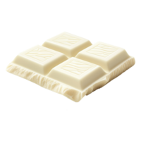 AI generated White chocolate bar isolated on transparent background png