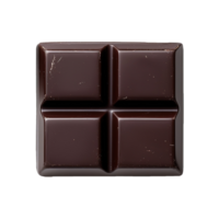 ai gerado Sombrio chocolate Barra isolado em transparente fundo png