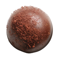 ai gegenereerd ronde chocola snoep geïsoleerd Aan transparant achtergrond png