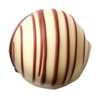 AI generated Round chocolate candy isolated on transparent background png