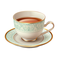 AI generated Tea cup isolated on transparent background png